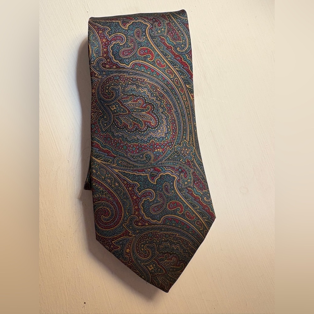 Harve Bernard pure Silk Tie Men’s Paisley elegant